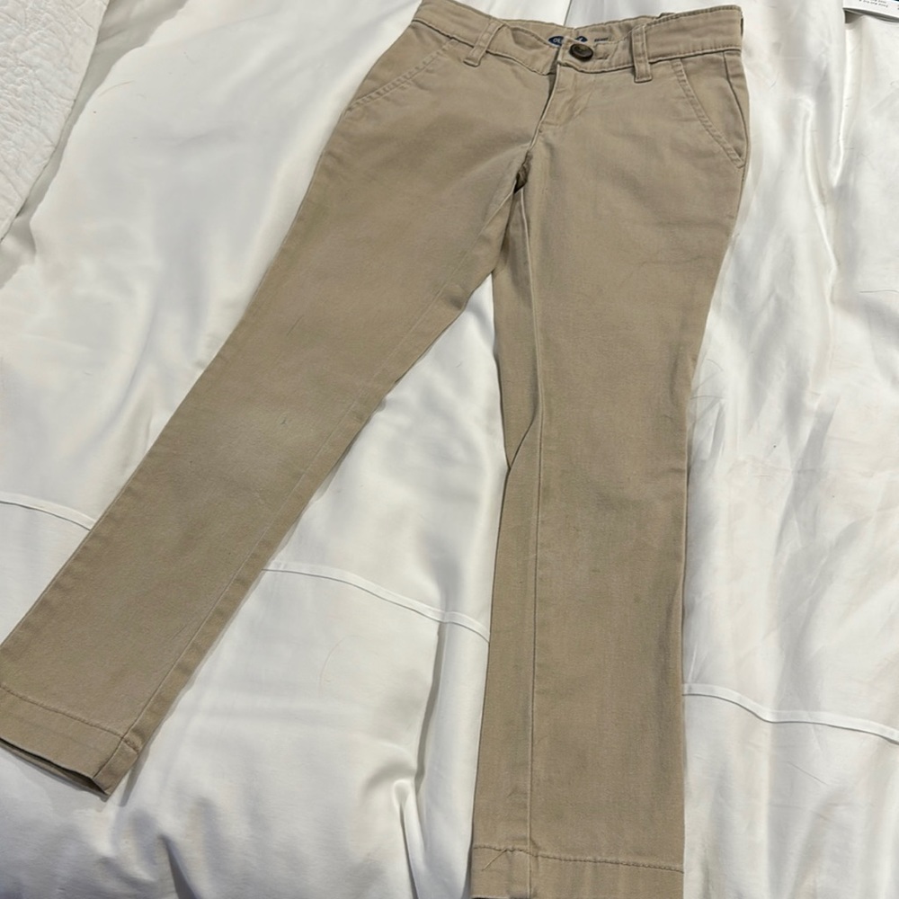 OLD NAVY SUPER SLIM KIDS KAKI PANTS 7 SLIM